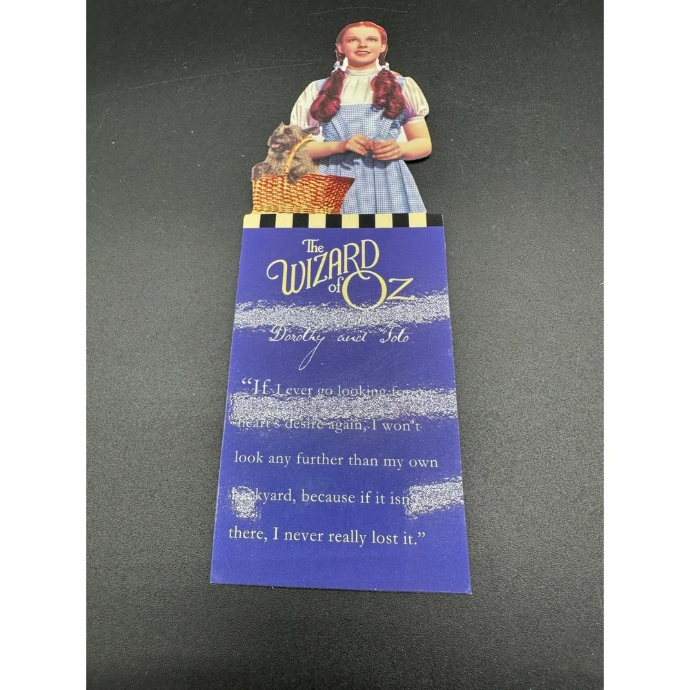Wizard Of Oz Bookmark Dorothy Toto Quote Collectible Movie Gift Book‎ Lover